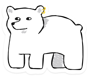 Illustration of a polar bear